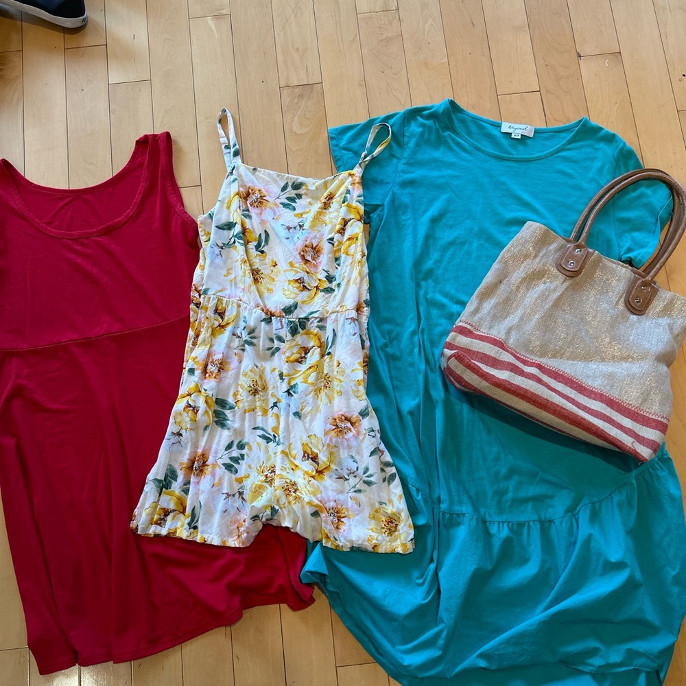 Beachy BUNDLE - 2 dresses, romper, beach bag!